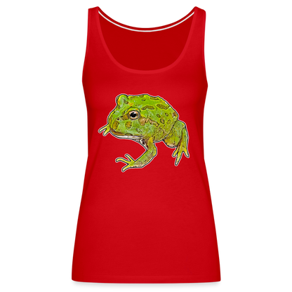 Frauen Tank Top Ceratophrys cranwelli Peppermint Blue - red