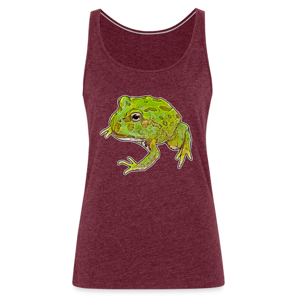 Frauen Tank Top Ceratophrys cranwelli Peppermint Blue - heather burgundy