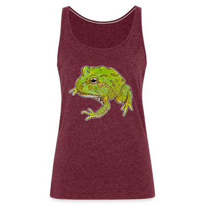 Frauen Tank Top Ceratophrys cranwelli Peppermint Blue - heather burgundy