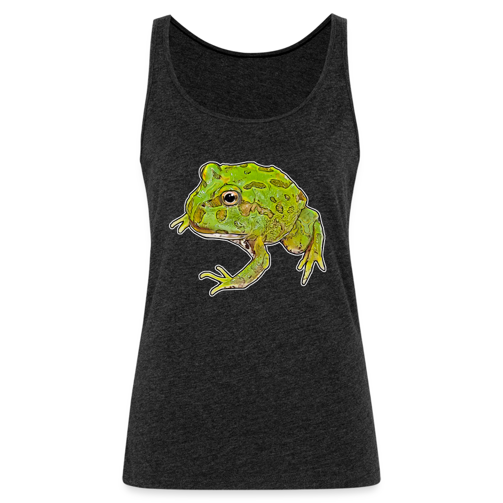 Frauen Tank Top Ceratophrys cranwelli Peppermint Blue - charcoal grey