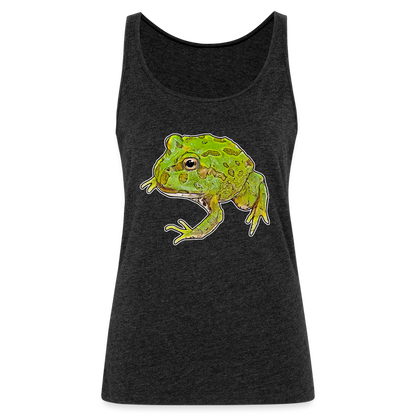 Frauen Tank Top Ceratophrys cranwelli Peppermint Blue - charcoal grey