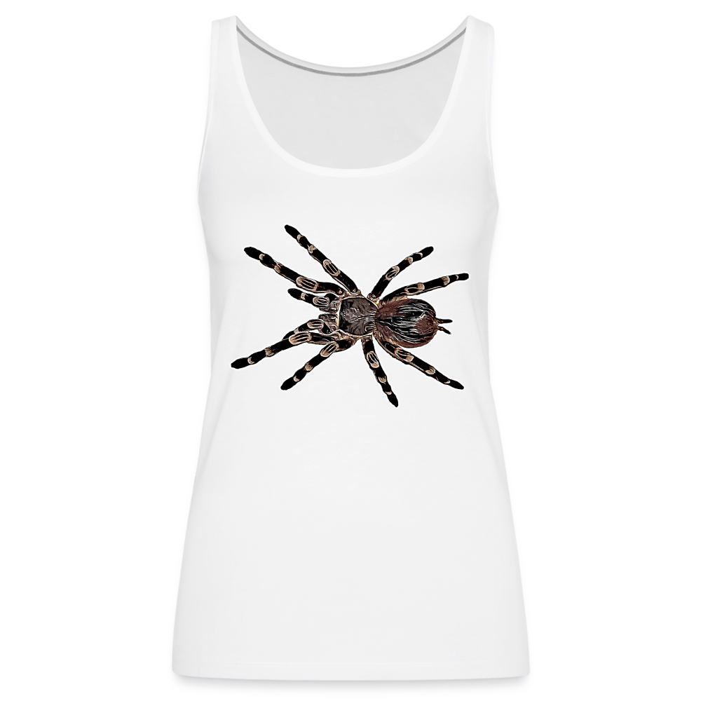 Frauen Tank Top Acanthoscurria geniculata - white