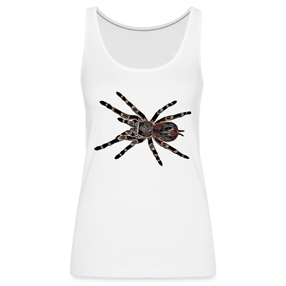 Frauen Tank Top Acanthoscurria geniculata - white
