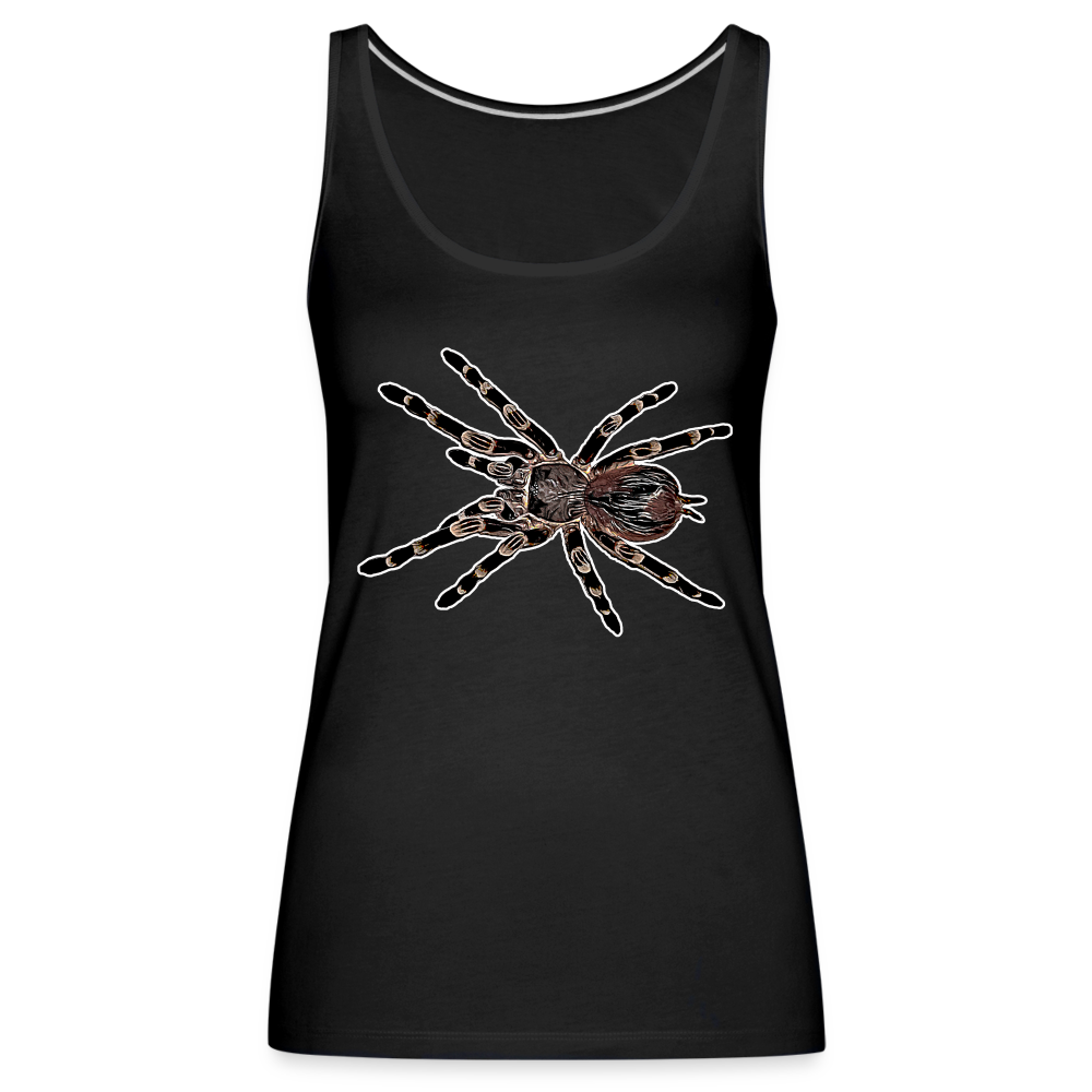 Frauen Tank Top Acanthoscurria geniculata - black