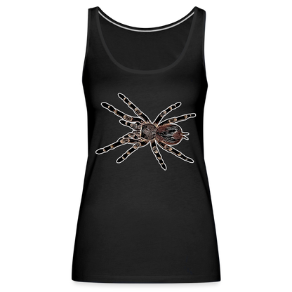 Frauen Tank Top Acanthoscurria geniculata - black