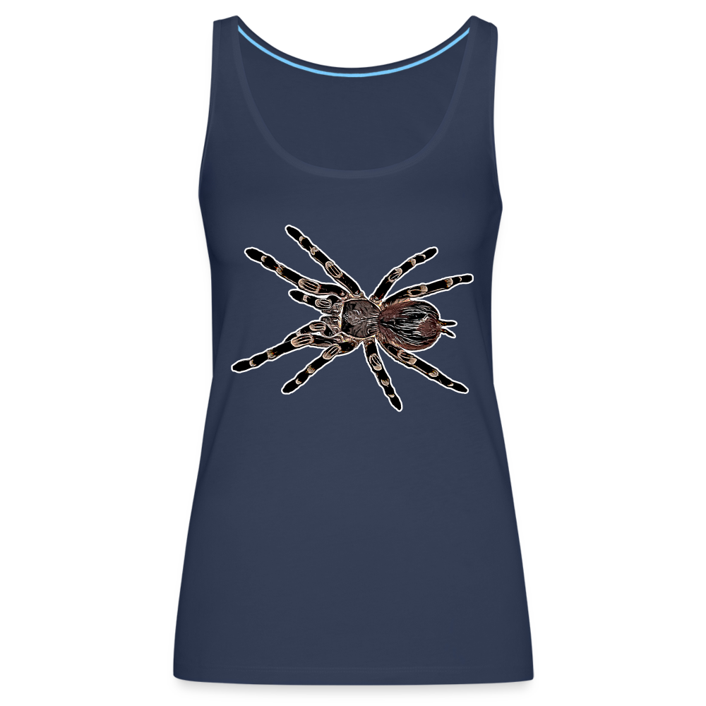 Frauen Tank Top Acanthoscurria geniculata - navy