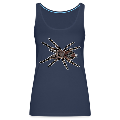 Frauen Tank Top Acanthoscurria geniculata - navy