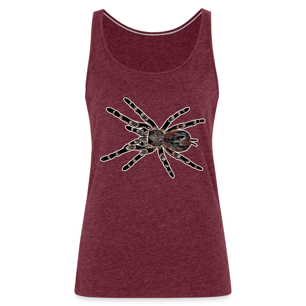 Frauen Tank Top Acanthoscurria geniculata - heather burgundy