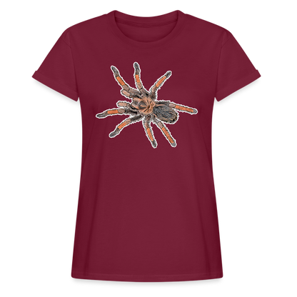 Frauen Oversized T-Shirt Brachypelma emilia - bordeaux