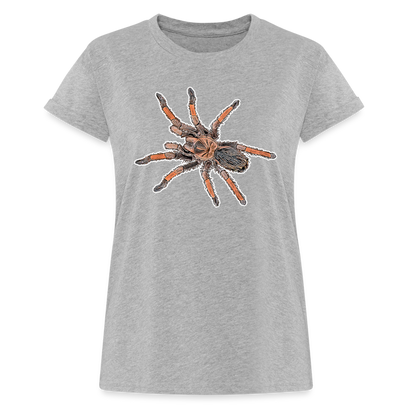 Frauen Oversized T-Shirt Brachypelma emilia - heather grey