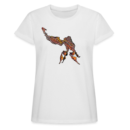 Frauen Oversized T-Shirt Phyllocrania paradoxa male - white