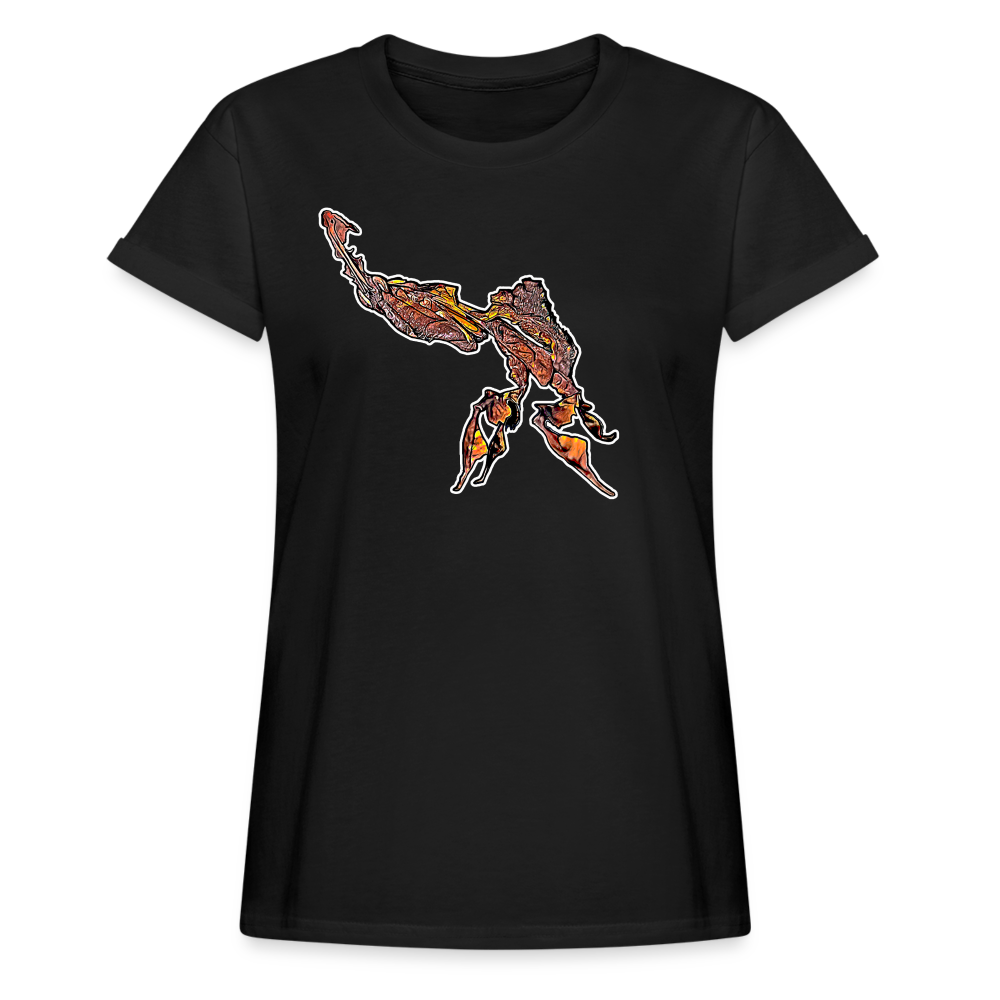 Frauen Oversized T-Shirt Phyllocrania paradoxa male - black