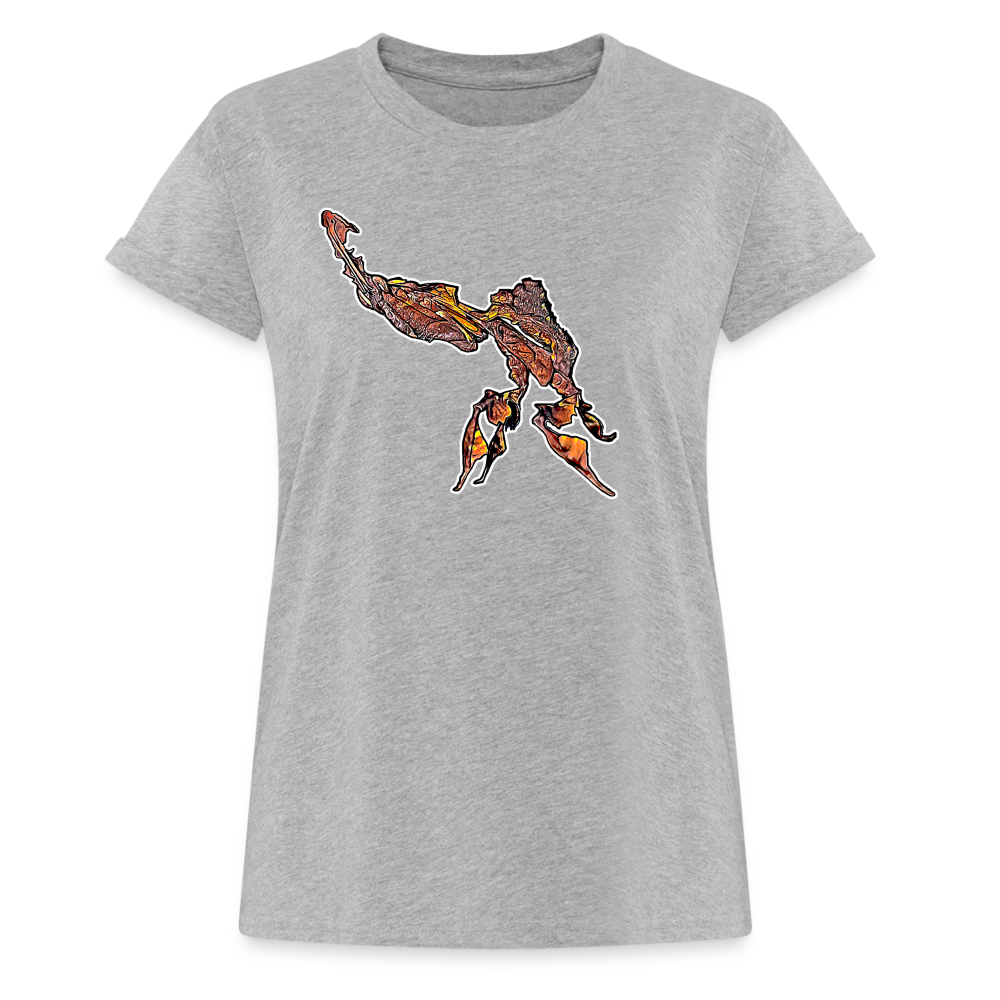 Frauen Oversized T-Shirt Phyllocrania paradoxa male - heather grey