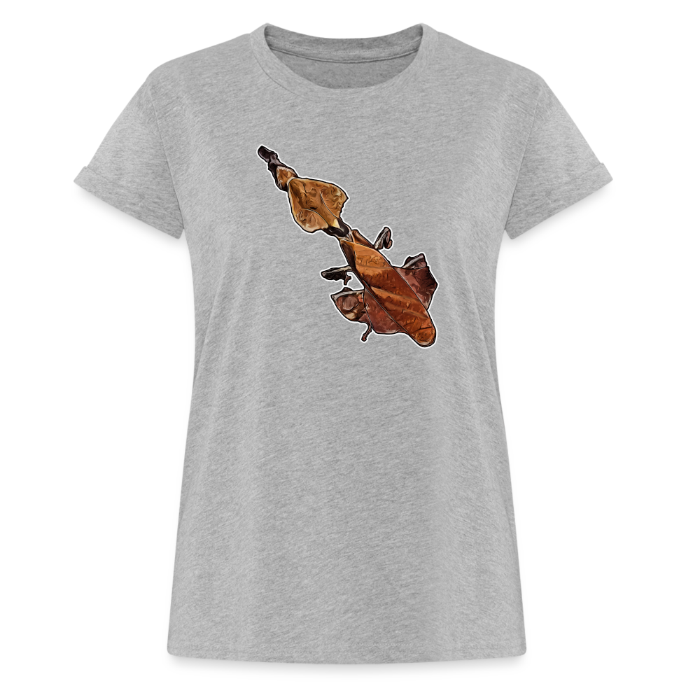 Frauen Oversized T-Shirt Phyllocrania paradoxa female - heather grey