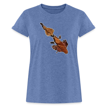 Frauen Oversized T-Shirt Phyllocrania paradoxa female - heather denim