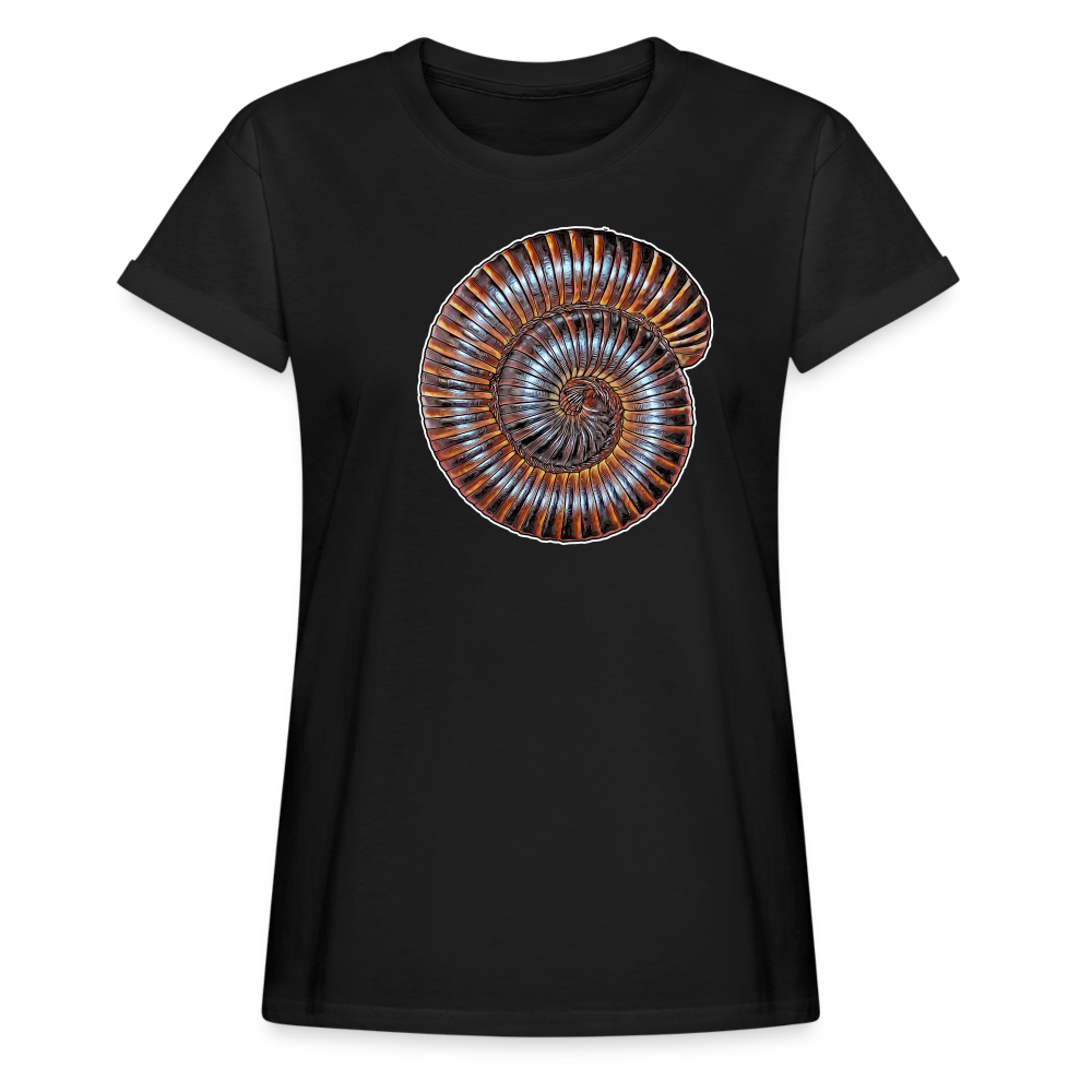 Frauen Oversized T-Shirt Archispirostreptus gigas - black