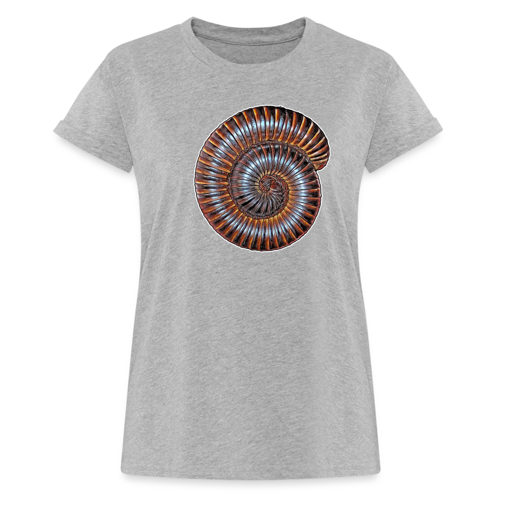 Frauen Oversized T-Shirt Archispirostreptus gigas - heather grey