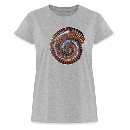 Frauen Oversized T-Shirt Archispirostreptus gigas - heather grey