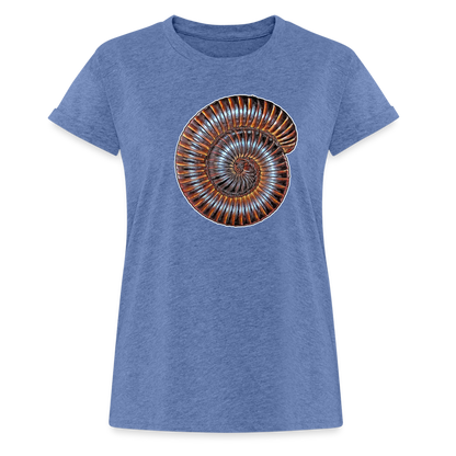 Frauen Oversized T-Shirt Archispirostreptus gigas - heather denim