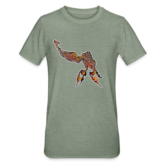 Unisex T-Shirt Phyllocrania paradoxa male - heather military green