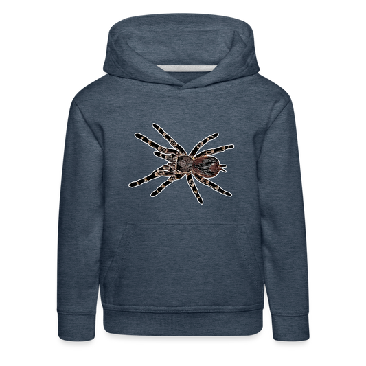 Kinder Hoodie Acanthoscurria geniculata - heather denim