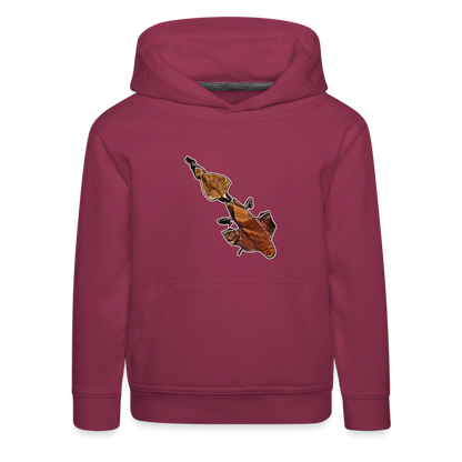 Kinder Hoodie Phyllocrania paradoxa female - bordeaux