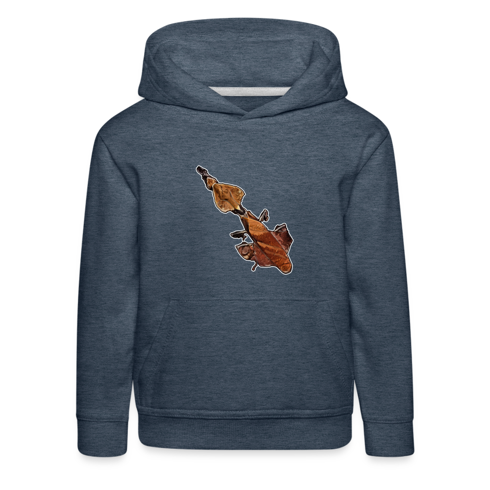 Kinder Hoodie Phyllocrania paradoxa female - heather denim