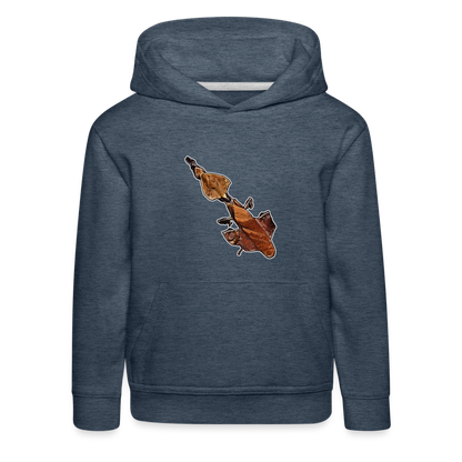 Kinder Hoodie Phyllocrania paradoxa female - heather denim