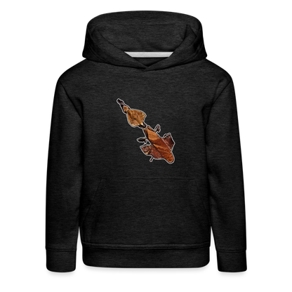 Kinder Hoodie Phyllocrania paradoxa female - charcoal grey