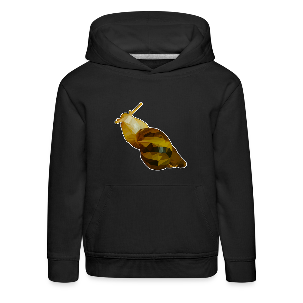 Kinder Hoodie Achatina reticulata Low Poly - black