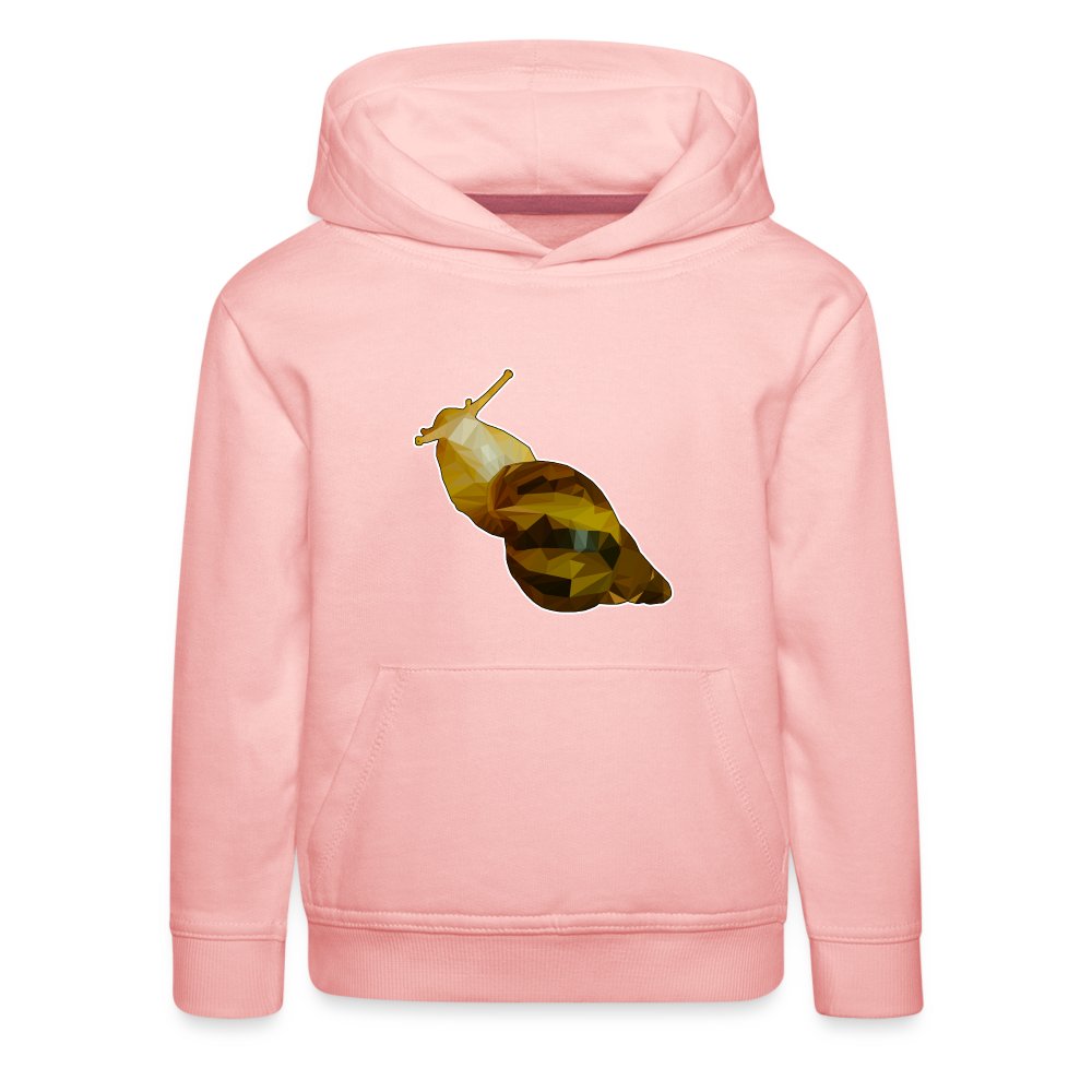 Kinder Hoodie Achatina reticulata Low Poly - crystal pink