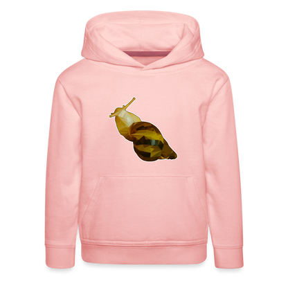 Kinder Hoodie Achatina reticulata Low Poly - crystal pink