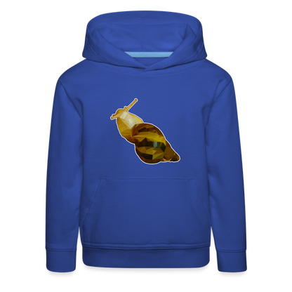 Kinder Hoodie Achatina reticulata Low Poly - royal blue