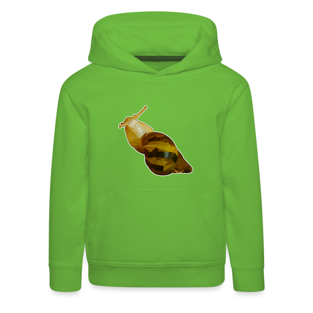 Kinder Hoodie Achatina reticulata Low Poly - light green