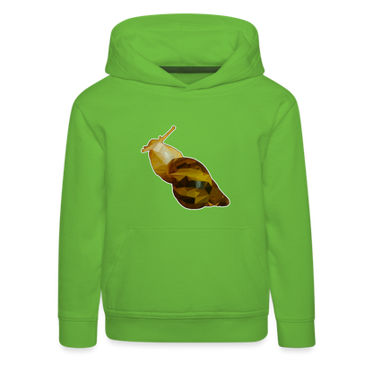 Kinder Hoodie Achatina reticulata Low Poly - light green