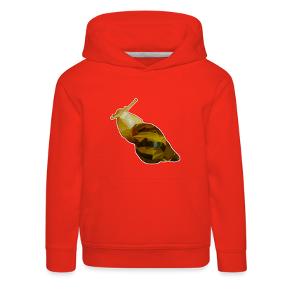 Kinder Hoodie Achatina reticulata Low Poly - red