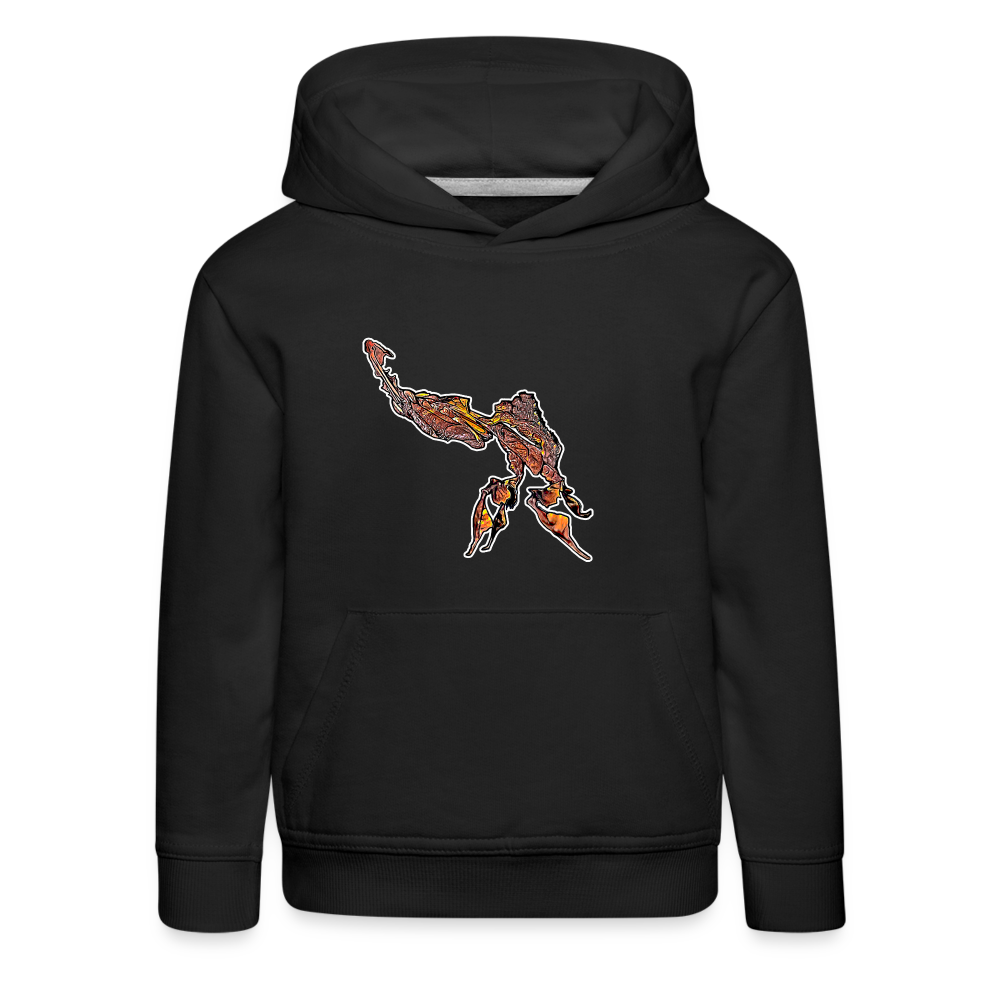 Kinder Hoodie Phyllocrania paradoxa male - black