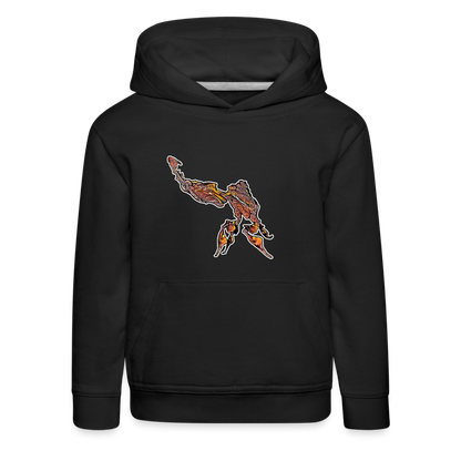 Kinder Hoodie Phyllocrania paradoxa male - black