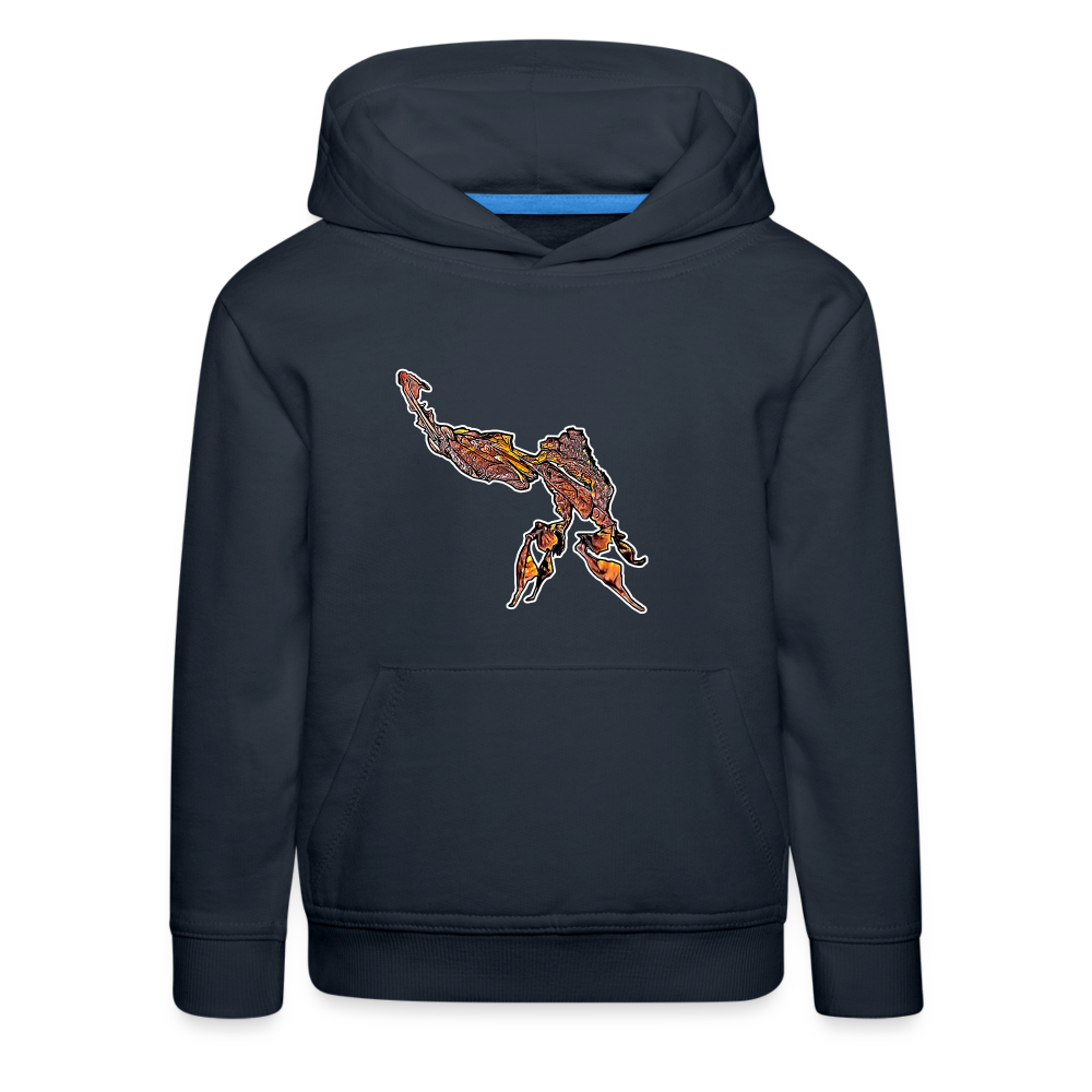 Kinder Hoodie Phyllocrania paradoxa male - navy
