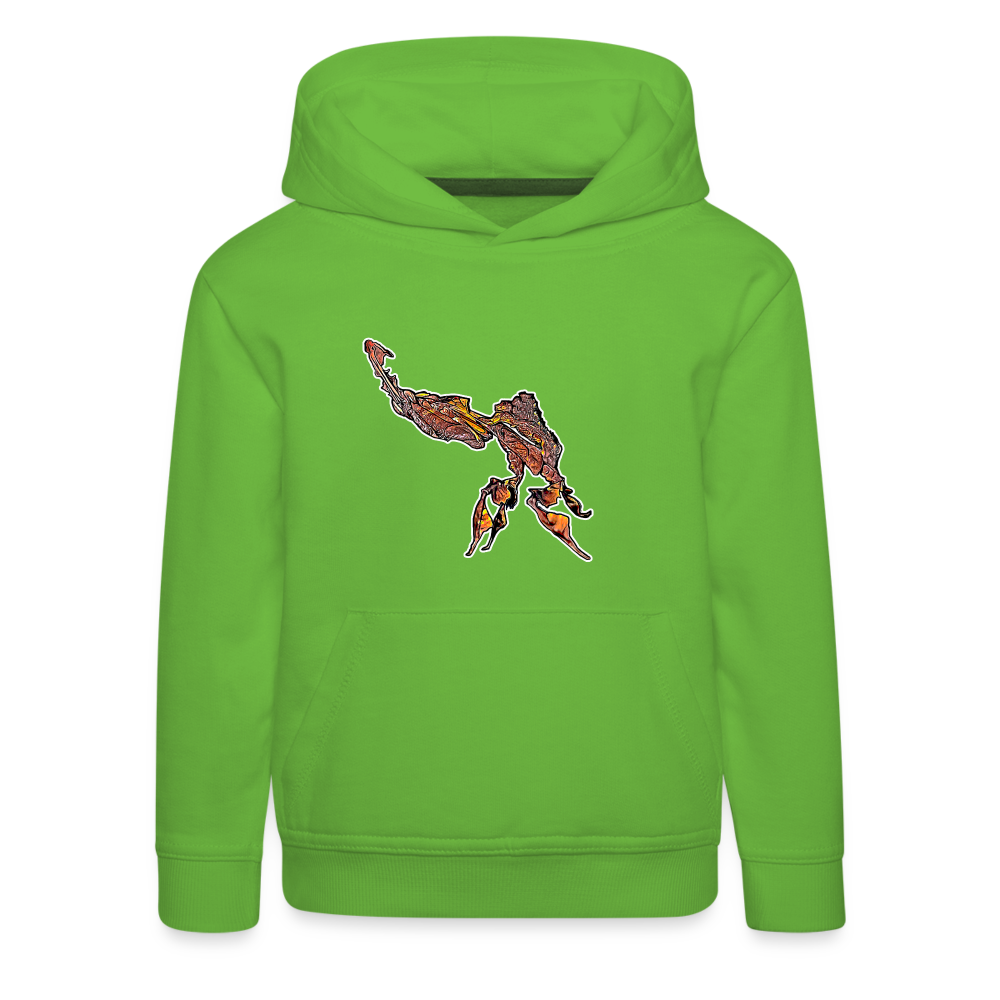 Kinder Hoodie Phyllocrania paradoxa male - light green