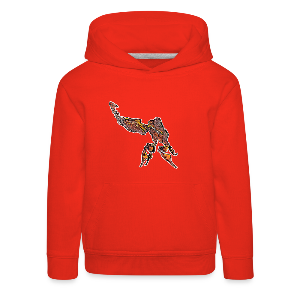 Kinder Hoodie Phyllocrania paradoxa male - red