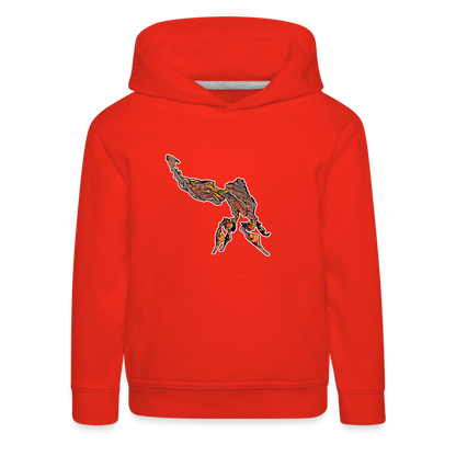 Kinder Hoodie Phyllocrania paradoxa male - red