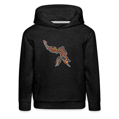 Kinder Hoodie Phyllocrania paradoxa male - charcoal grey