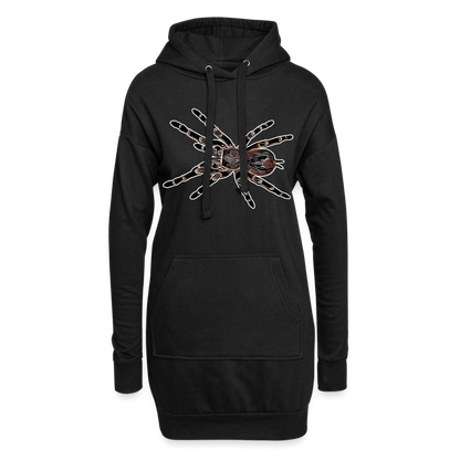 Frauen Hoodie Kleid Acanthoscurria geniculata - black