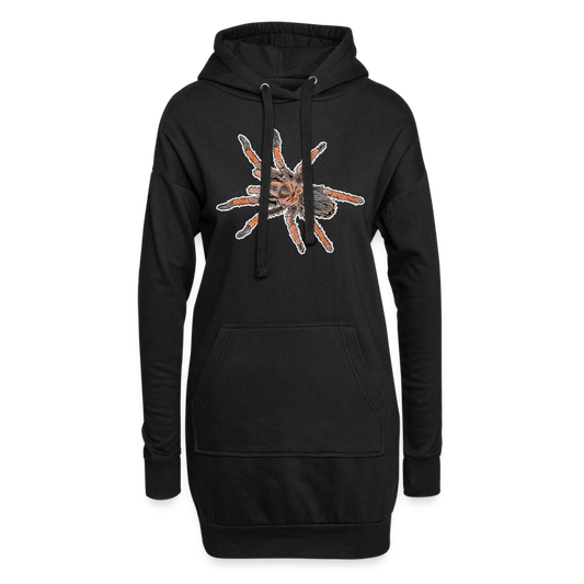 Hoodie Kleid Brachypelma emilia - black