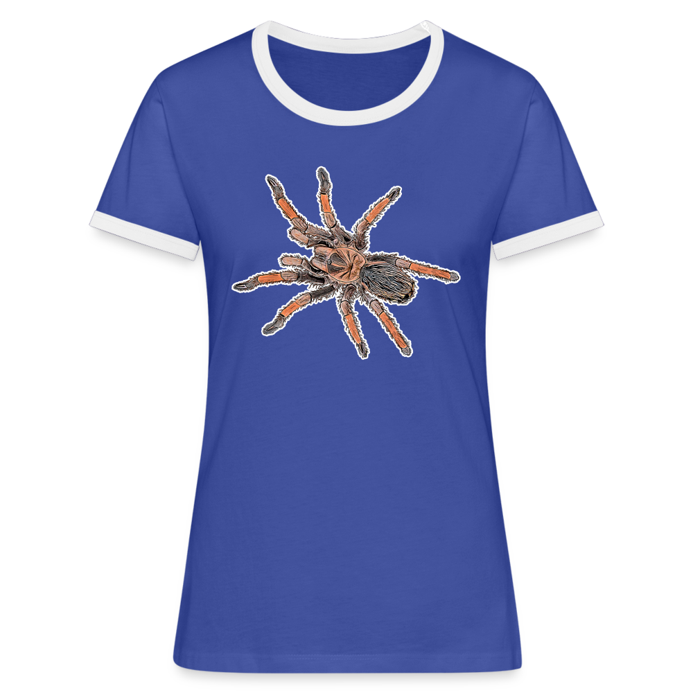 Frauen Kontrast T-Shirt Brachypelma emilia - blue/white
