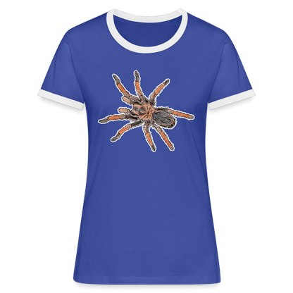 Frauen Kontrast T-Shirt Brachypelma emilia - blue/white
