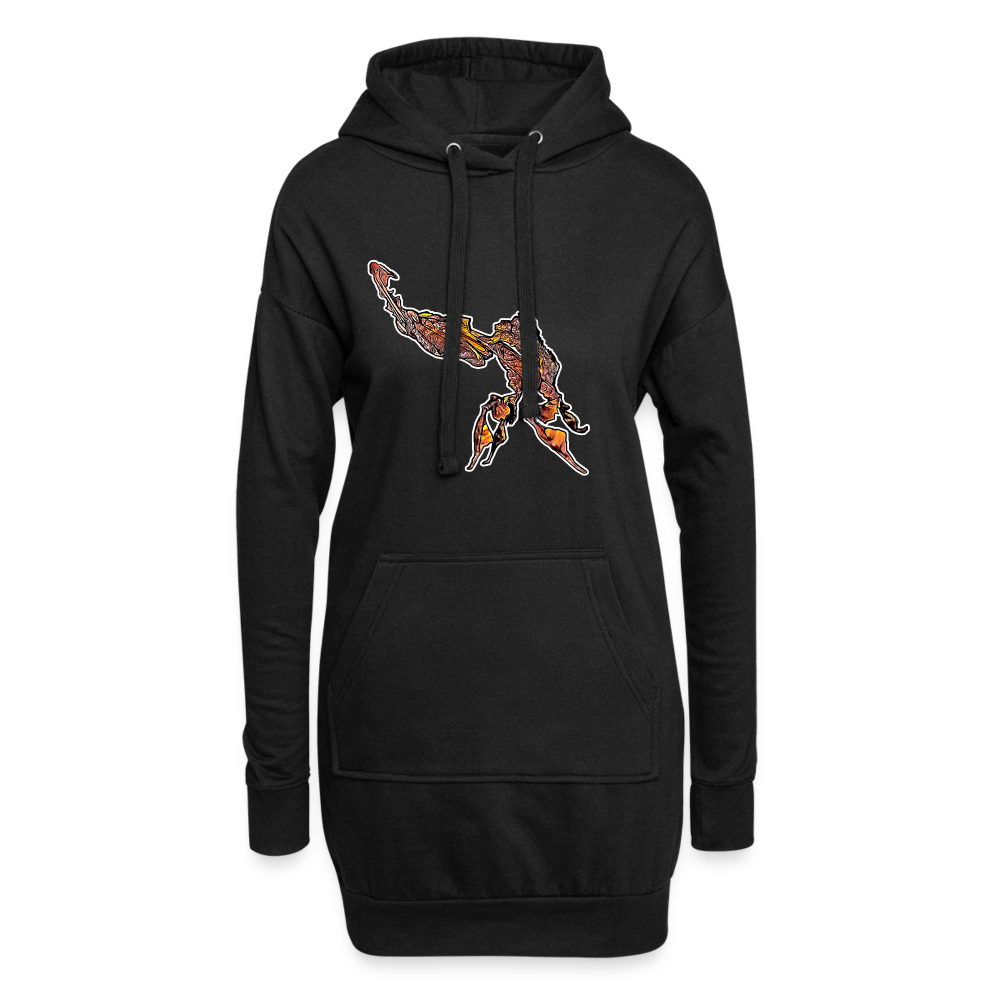 Hoodie-Kleid Phyllocrania paradoxa male - black