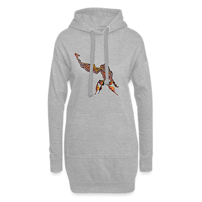 Hoodie-Kleid Phyllocrania paradoxa male - heather grey