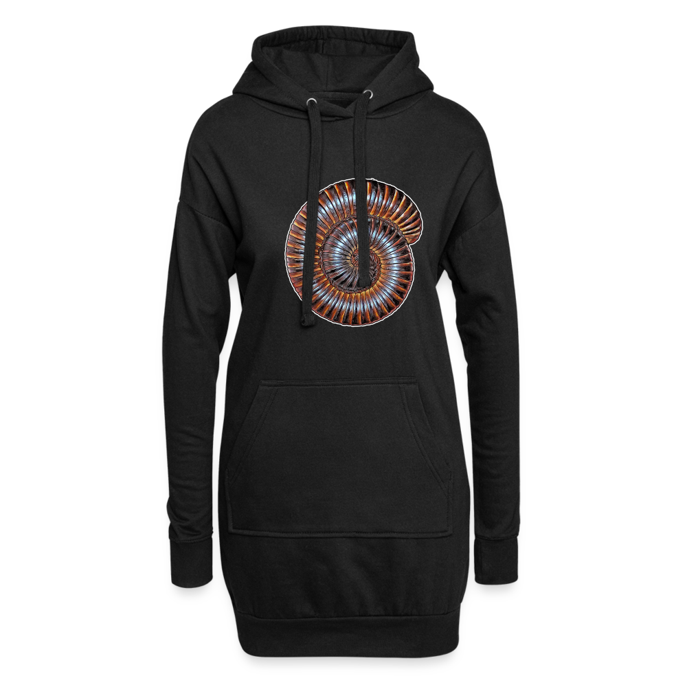 Hoodie-Kleid Archispirostreptus gigas - black